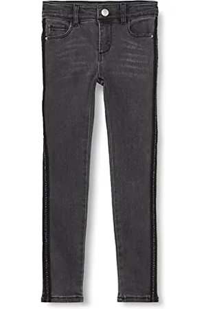 IKKS Denim Czarne Zużyte Dżinsy Dziewczęce, , 6 lat