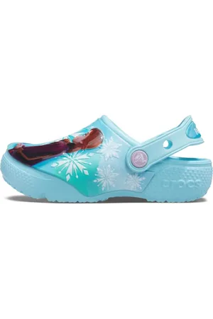 Crocs Unisex dziecięce FL Disney Frozen II Clog T, lodowy błękit, 20/21 EU, lodowy , 20/21 EU