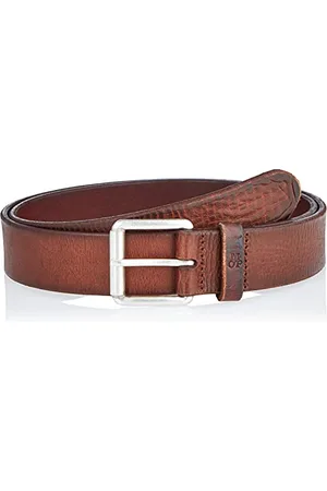 Marc O’ Polo Męski 3008, szlachetny pasek męski, elegancki skórzany pasek w stylu vintage, stylowy dodatek męski, brązowy, 95