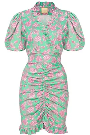 Swing Clarissa damska letnia sukienka | sukienka imprezowa | sukienka koktajlowa | sukienka z falbankami | elegancka sukienka | odświętna sukienka | sukienka ołówkowa | bodycon | dekolt w