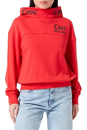 Moschino Damska bluza z kapturem Love On Hood