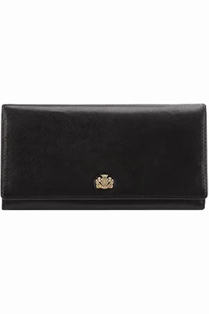 Wittchen Portafoglio, Nero, Dimensione: 9.5x18.5 cm - Materiale: Pelle di grano - 10-1-075-1