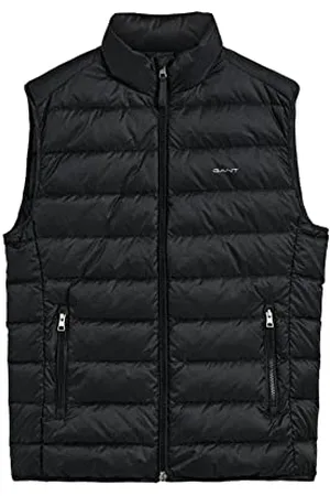 GANT Męska kamizelka Light Down Vest, czarny, XL