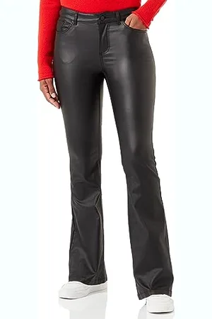 VERO MODA Bestseller A/S Damskie VMSCARLET MR SK Flared Coated Pants NOOS spodnie, , XS/34, , (XS) W / 34L