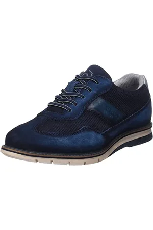 Bugatti Man Męskie sznurowane Simone Comfort, niebieskie/ciemnoniebieskie, 43 EU, , 43 EU Weit