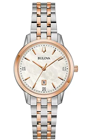 BULOVA Damski analogowy zegarek kwarcowy z bransoletką ze stali nierdzewnej 98P213, , bransoletka