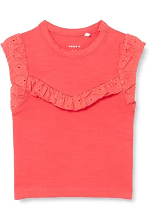 NAME IT Bestseller A/S Niemowlęta dziewczynka NBFJOLINE SS TOP T-shirt, arbuz, 68, , 68 cm