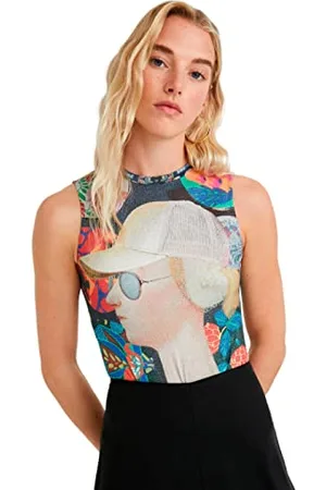 Desigual Damska koszulka z krótkim rękawem, , L