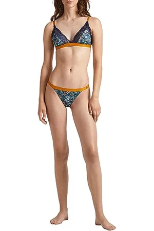 Pepe Jeans Damskie majtki stringi w kwiaty, , L