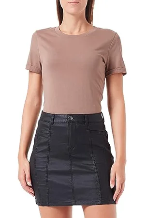 ONLY Bestseller A/S Damski płaszcz ONLEFFIE Life MW Skirt CC PNT Rock, czarny, XL, , XL