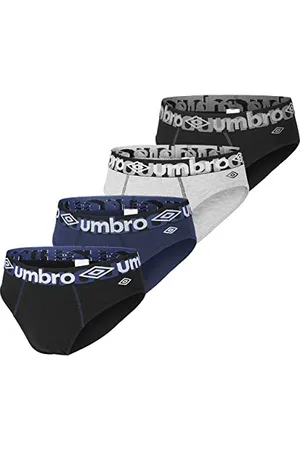 Umbro Bawełniane slipy męskie, zestaw 4 wygodnych i miękkich majtek męskich, , XXL