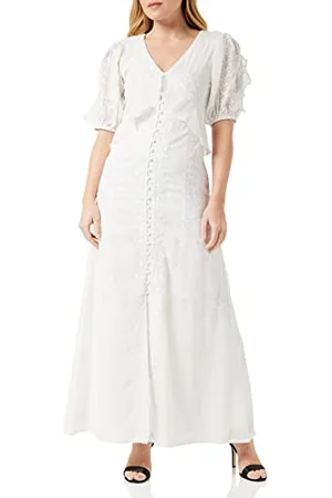 Frock and Frill Damska sukienka z haftem kwiatowym na specjalne okazje, , 38