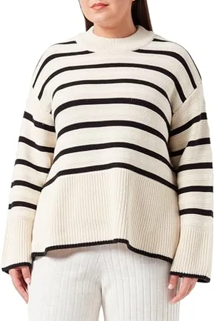 ONLY Bestseller A/S Onlsia Ls Loose Oneck KNT sweter z dzianiny, , S