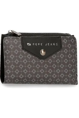 Pepe Jeans Bethany Portfele i portmonetki ze sztucznej skóry, czarne, zielone, różne rozmiary, , Talla única, Portfel na karty