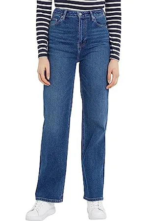 Tommy Hilfiger Damskie luźne proste spodnie jeansowe Hw , , 28W / 30L