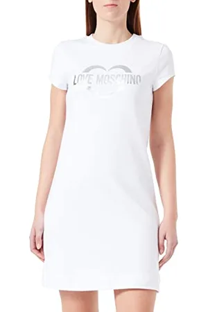 Moschino Damska sukienka o kroju slim fit z krótkim rękawem, , 46