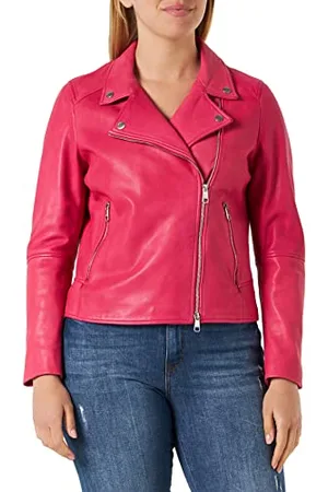 HUGO BOSS C_ saleli3 skórzana kurtka, średni róż 660, 38, damski M, różowy 660, 36, , 38