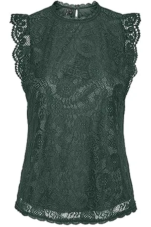 Pieces® PCOLLINE SL LACE TOP NOOS BC, , M