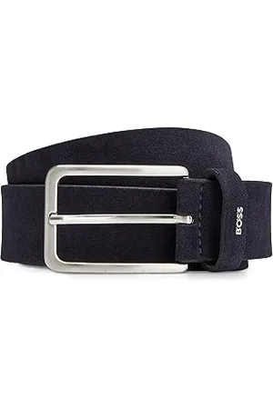 HUGO BOSS Męski pasek Calis-Logo-Sd Sz35 ze skóry welurowej ze szlufką z logo, , 110