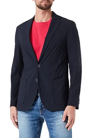QS by s.Oliver Marynarka męska, Slim Fit, niebieska, 94 (DE), , 94
