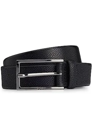 HUGO BOSS Męski pasek Carmello-Sc Sz30 z teksturowanej skóry z klamrą z wygrawerowanym logo, , 110