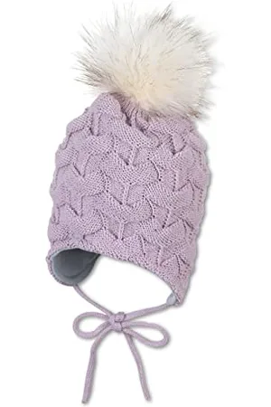 Sterntaler Dziewczęca czapka z dzianiny z pomponem, , 51 cm