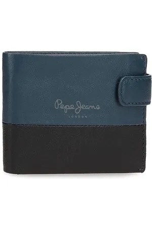 Pepe Jeans Podwójny poziomy portfel z zamknięciem na zatrzask, , 11 x 8,5 x 1 cm, , rozmiar uniwersalny, , Einheitsgröße, Poziomy portfel z zapięciem na zatrzask