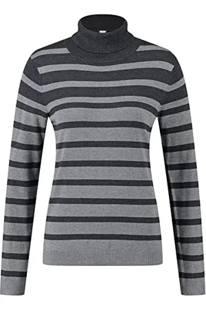 Gerry Weber Edition Damski sweter 770541-44727, szary w paski, 38 (DE)