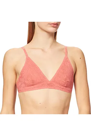 ONLY Womens ONLMYNTE Seamless LACE Bra, Faded Rose, Medium