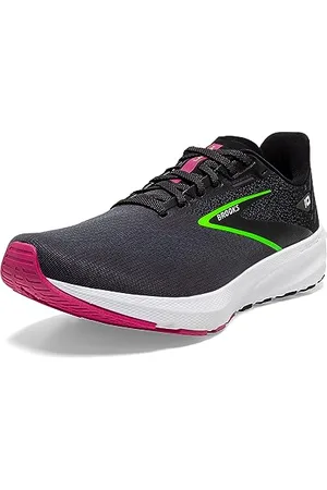 Brooks Damskie Launch 10 Sneakersy, Czarne/Czarne Perłowe/Zielone, 37,5 EU, Czarna czarna perła zielona, 37.5 EU