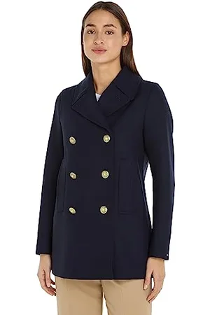 Tommy Hilfiger Damskie kurtki z mieszanki wełny Prep Classic Peacoat, , 68