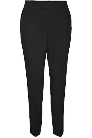 VERO MODA Damskie spodnie VMZELDAMAYA MR Tapered Pant, czarne, 38/32, , 38W / 32L