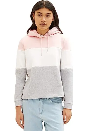 TOM TAILOR Damska bluza z kapturem Colorblock, , XL