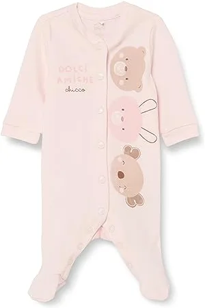 chicco Dziecięcy kombinezon z otworem z przodu piżama dla noworodka, , 3-6 Months