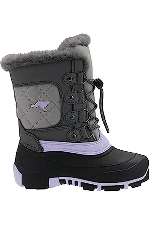 KangaROOS Kanga-Bean Care kapcie dziewczęce, Steel Grey Lawenda, 32 EU