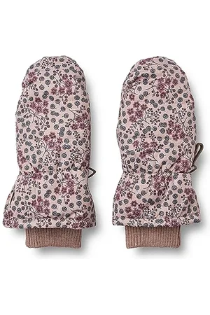 WHEAT Gesteppte Fäustlinge Handschuhe Jazz Wasserabweisend, Atmungsaktiv, Windabweisend Rękawiczki na zimno, 1352 Pale Lilac Berries, XXL-10-12Y dziecięce Unisex, , XXL/10-12Y