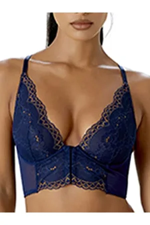 Gossard Damski biustonosz Superboost koronkowy z głębokim dekoltem w serek, , 65F