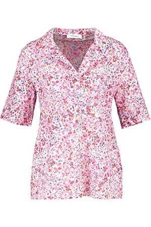 Gerry Weber Edition Damska bluzka 860025-66430, ecru/biały/fioletowy/różowy, nadruk: 38