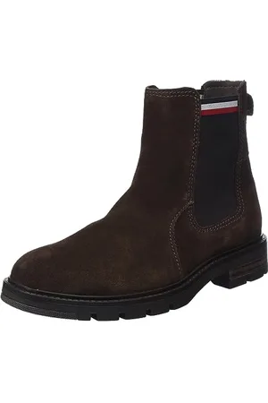 Tommy Hilfiger Męskie buty outdoorowe Corpoarte Hilfiger Suede Chelsea Fm0fm04803, , 40 EU