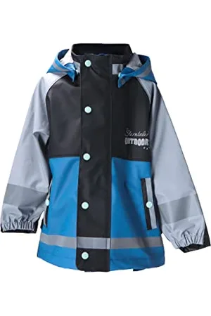 Sterntaler Funktions-Regenjacke Płaszcz przeciwdeszczowy Funkcjonalny Dzieci, Niebieski Tusz Cętkowany, 104