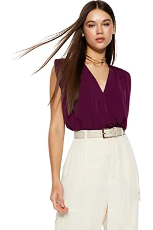 Trendyol Damskie jednokolorowe body z dzianiny, , L
