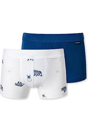 Schiesser Jungen 2 PACK Short mit weichem Bündchen Unterwäsche Feinripp - 100% Organic Bio Baumwolle - Größe 92 bis 140