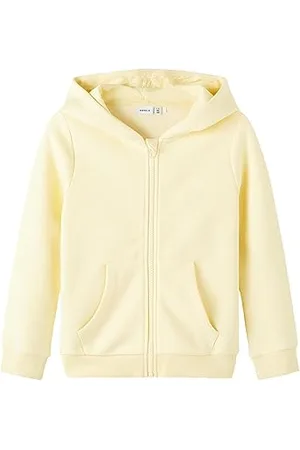 NAME IT Dziewczęca kurtka z kapturem Nkflena Ls Sweat Card Wh Bru Noos, , 92