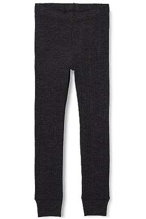NAME IT Bestseller A/S Chłopięce NKMWANG Wool Needle LONGJOHN XXIII legginsy, niebieski grafit, 146/152, , 146-152