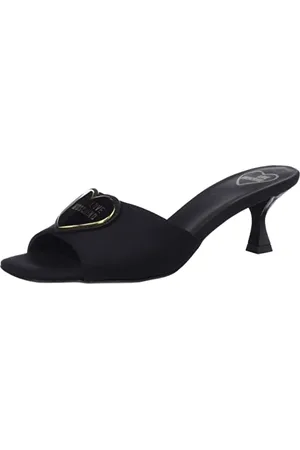 Moschino Damskie Ja28335g0gim000 muszle na obcasie, czarne, 35 EU, , 35 EU