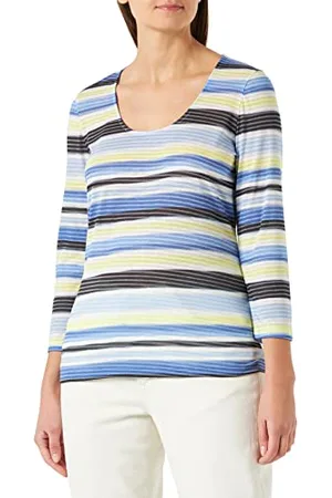 Gerry Weber Edition Damska koszulka 977012-44012, niebieskie prążki 40, , 40
