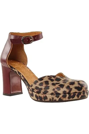 Chie Mihara Damskie pompki DAMAHO PANTER40, brązowe, piaskowe, burgundowe, 40 EU, , 40 EU
