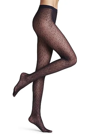 Falke Kobiety Origin Flaw 30 DEN W TI Delikatne Cienkie Przezroczyste przezroczyste z wzorem 1 Para, Niebieski (Marine 6179), M