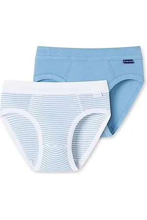 Schiesser Jungen 2 PACK Sportslip Unterwäsche Feinripp - 100% Organic Bio Baumwolle - Größe 92 bis 140