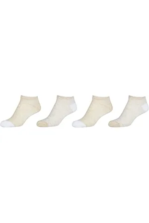 Camano Online Women silky feeling mini stripes Sneaker 4 sztuki, rozmiar 39/42, białe, , 39 EU